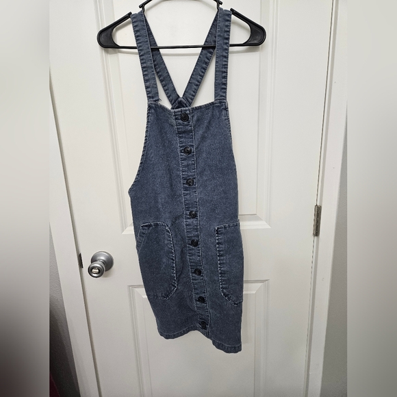 American Eagle Outfitters Dresses & Skirts - American Eagle Womens Overall Jumper/ Dress Blue Corduroy Casual Sz M